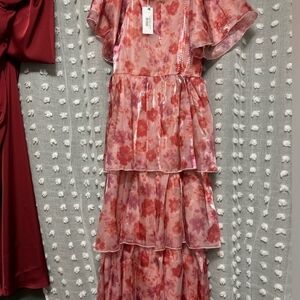 Baltic Born Floral Pink Maxi Dress